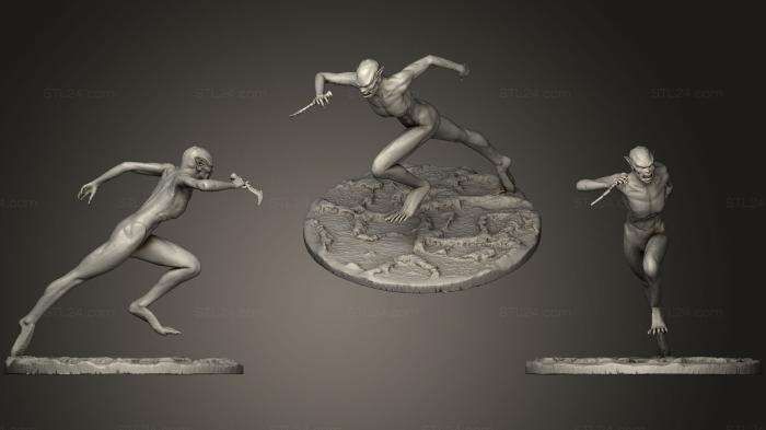 Figurines heroes, monsters and demons (Quickling, STKM_1086) 3D models for cnc